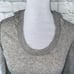 Juicy Couture women M long pullover hoodie w/3/4 sleeves grey