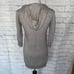 Juicy Couture women M long pullover hoodie w/3/4 sleeves grey