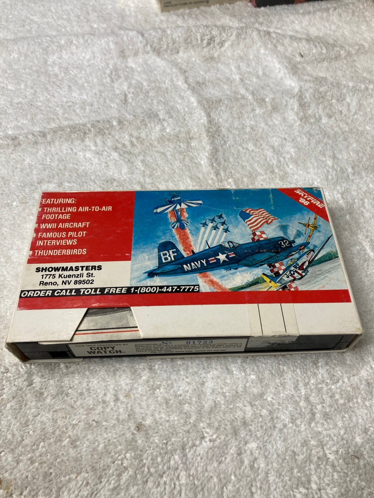 1986 Reno SKYFIRE '86 Limited Collector Series AIRCRAFT Airplane VHS D5