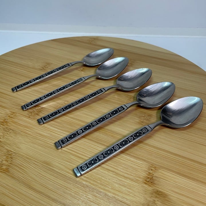 Vintage Gorham Hacienda Teaspoons Stainless Steel Japan Mid Century Modern