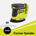 New Ryobi PCL416B ONE+ 18V Cordless Corner Cat Finish Sander w/ 3 Sanding Sheets