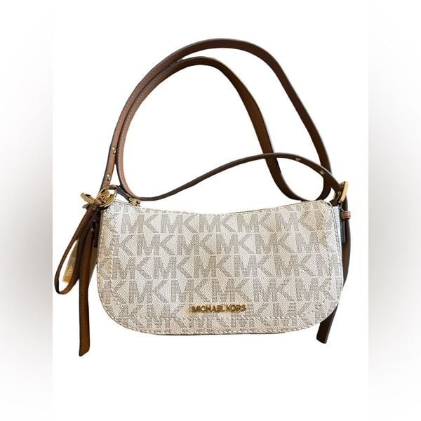 Michael Kors xs pouchette vanilla NWT
