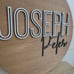 Round Name Sign for nursery