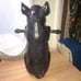 Pig holding sign farmhouse style decor
