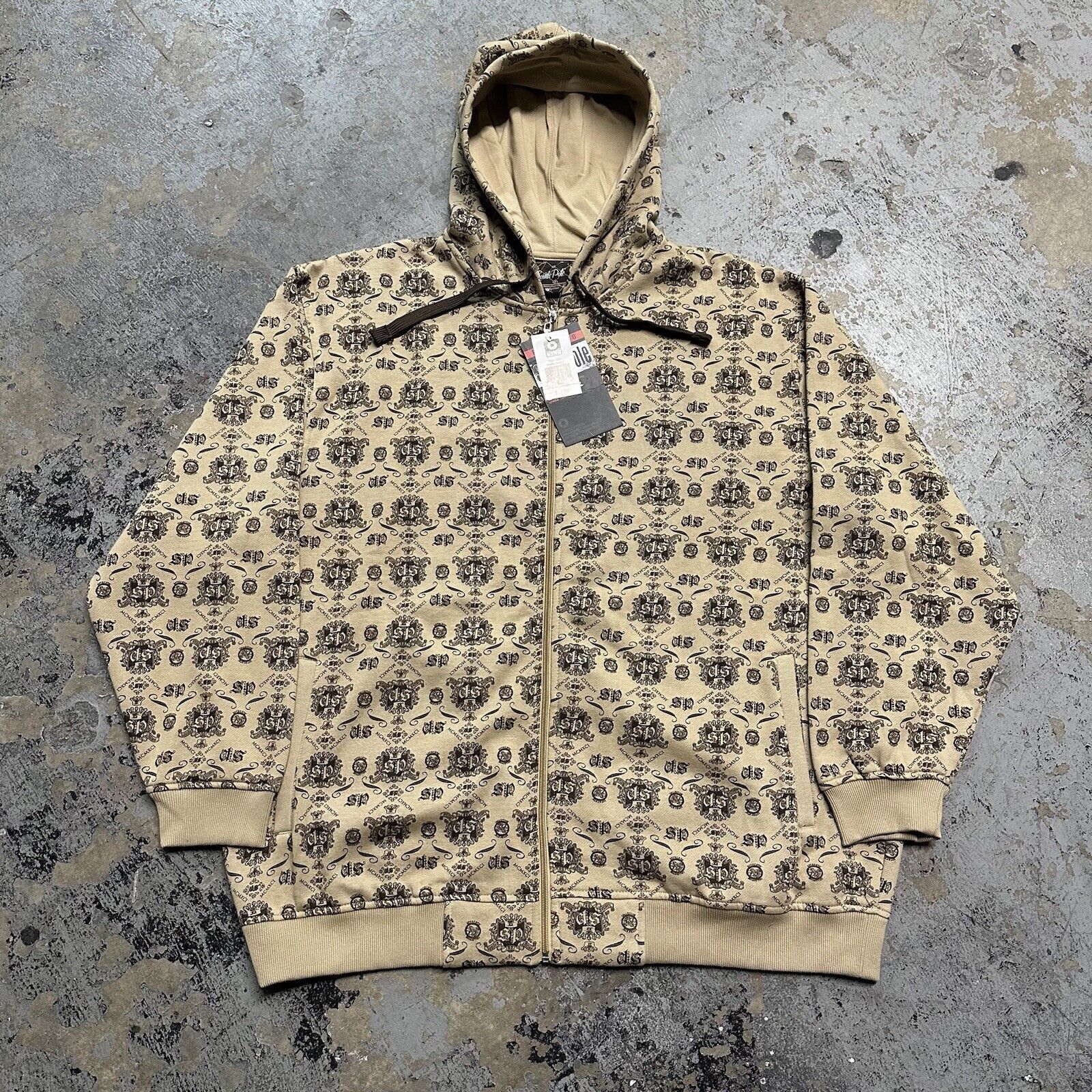 NWT Vintage Y2K Southpole Motif Monogram Hoodie 3XL