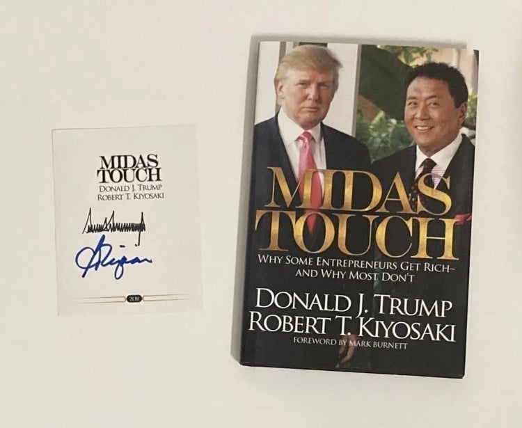 AUTHENTIC PRESIDENT DONALD TRUMP SIGNED BOOKPLATE FOR 1ST EDITION “MIDAS TOUCH”