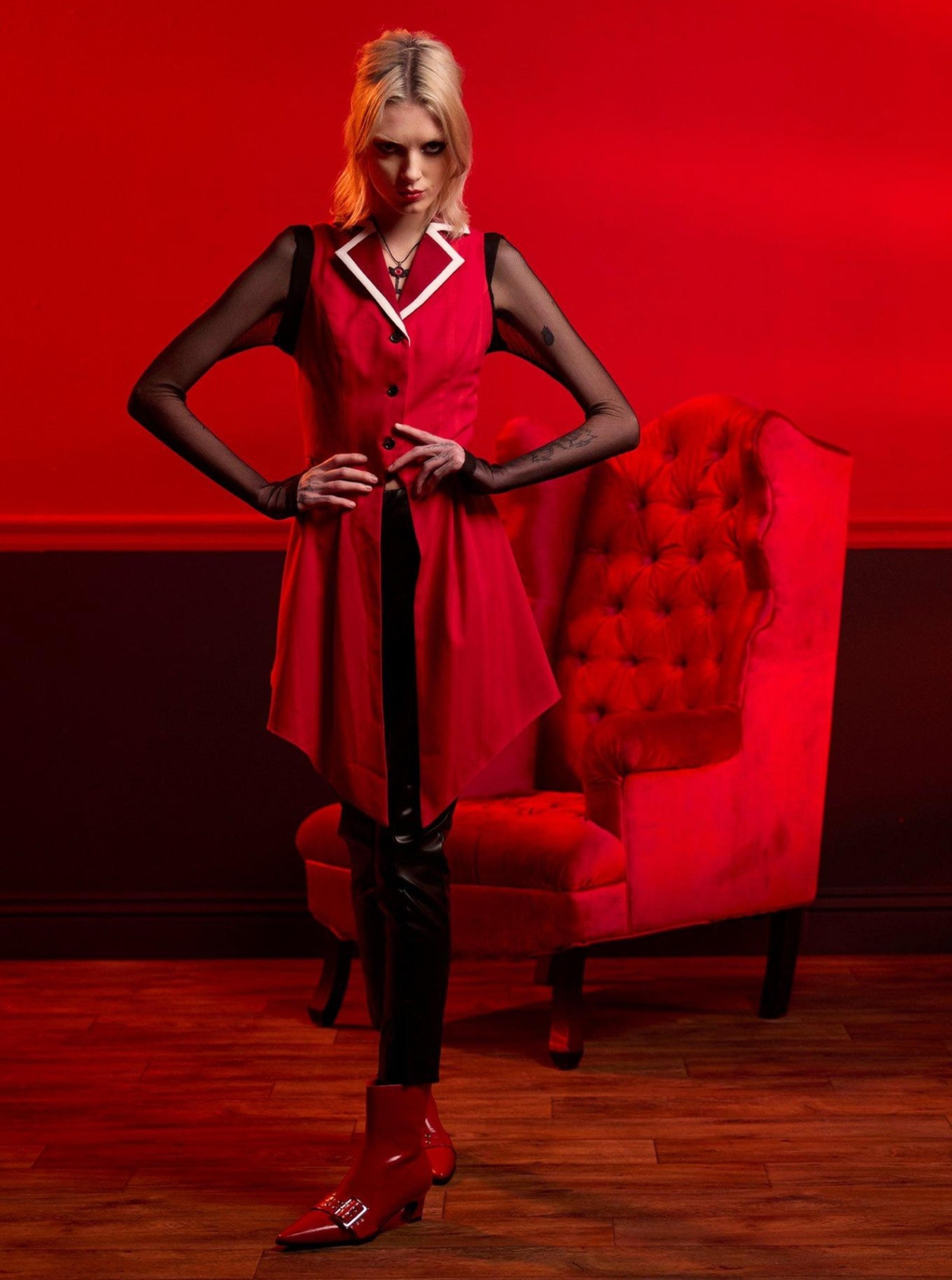 Hazbin Hotel Alastor Waistcoat Vest, Medium - Hot Topic