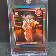 Zaccharie Risacher Hoops Green Holo /99 SP RC