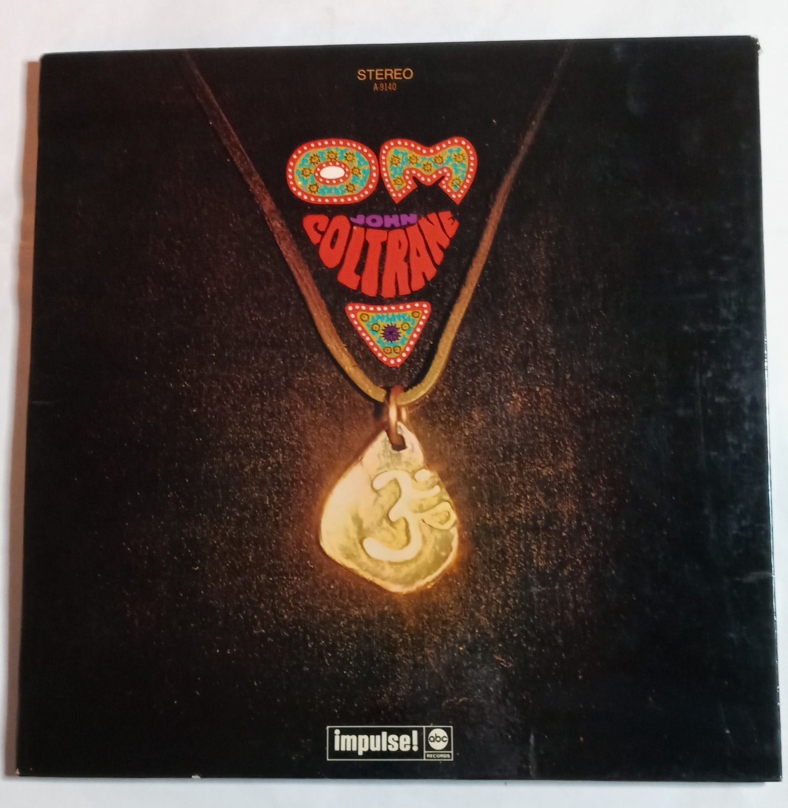 John Coltrane Om LP 1967 IMPULSE A-9140 STEREO Gatefold BELL SOUND LW Matrix-VG+