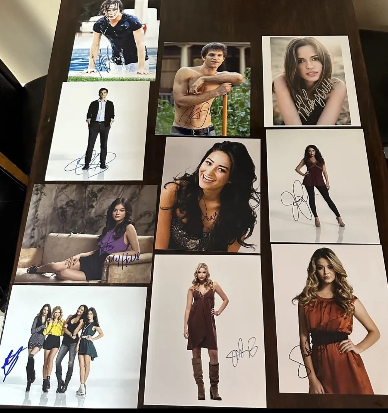 Pretty Little Liars Cast Signed Pictures Lucy Hale Ashley Benson Shay Mitchell