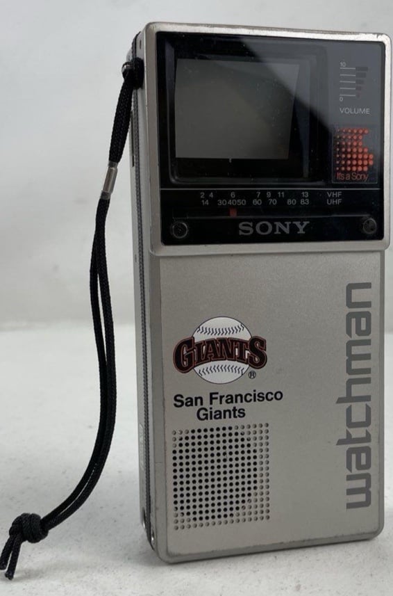 Sony Watchman Portable TV, Vintage Los Angeles Dodgers