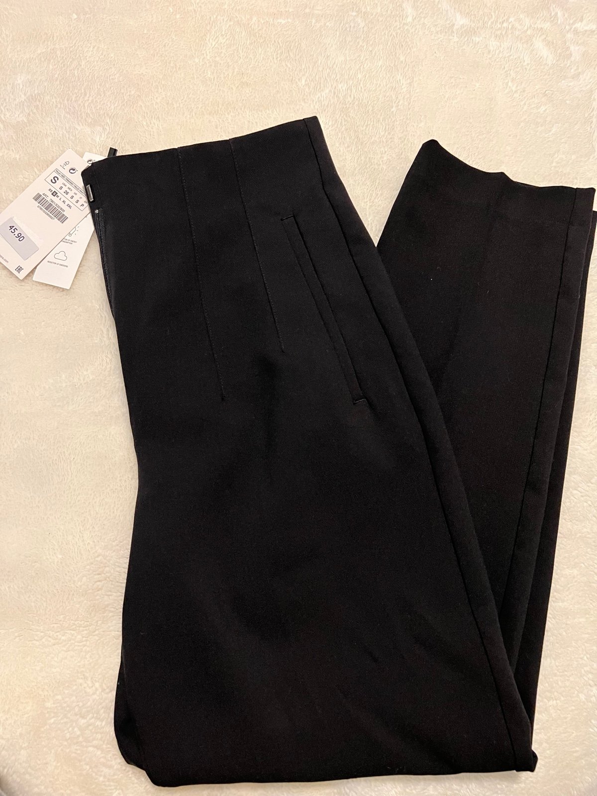 Zara Black High Waisted Pants