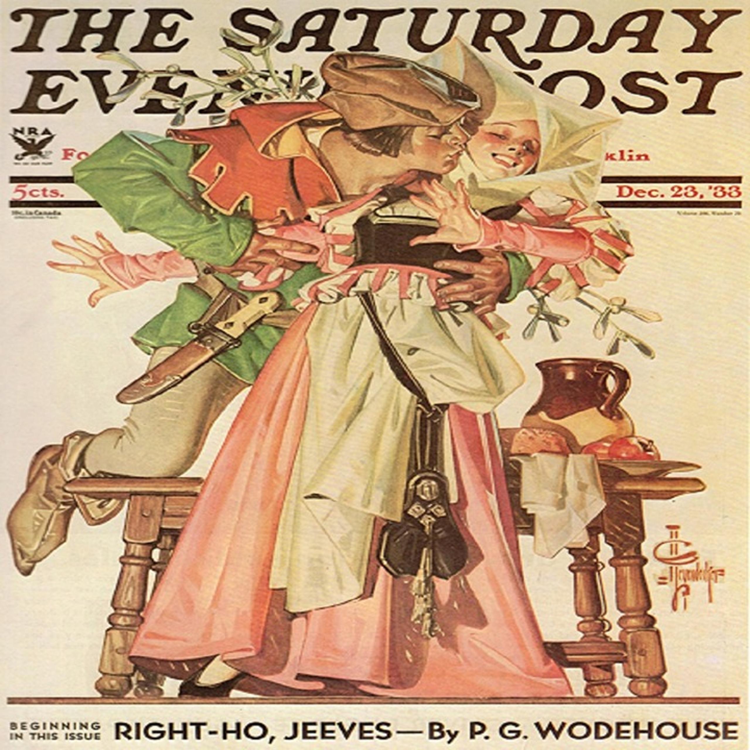 J.C. Leyendecker: “The Post 12/23/1933", Extremely Rare Vintage Bookplate Print