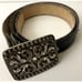 Gorgeous Genuine Leather Belt 38 Rhine Stones Buckle By LeatherRock Made USA