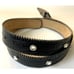 Gorgeous Genuine Leather Belt 38 Rhine Stones Buckle By LeatherRock Made USA