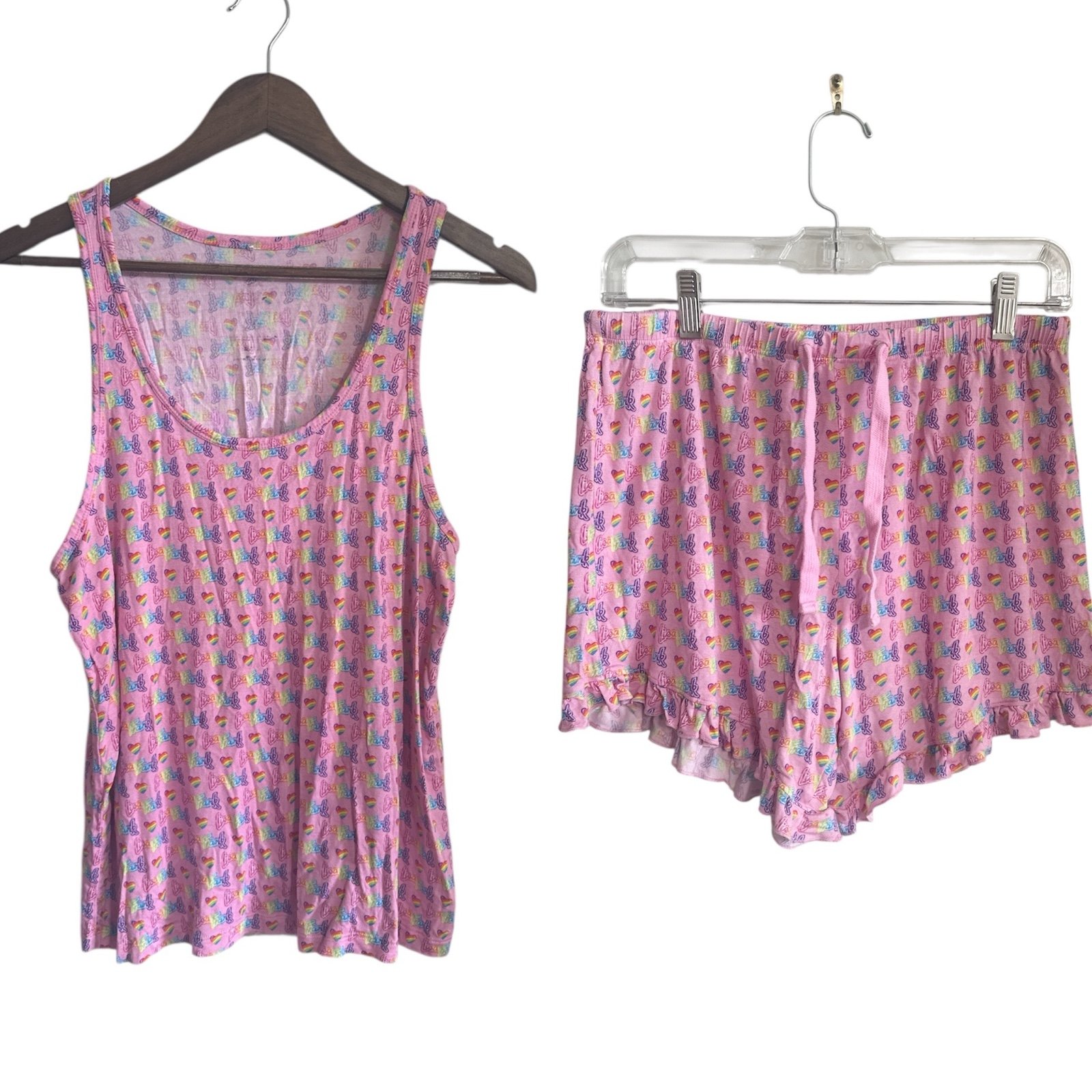 Posh Peanut Lisa Frank Logo Women's Sleepwear Set