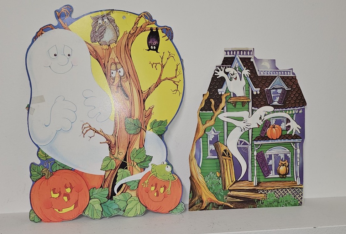 Halloween Vintage Eureka USA cardstock double-sided art decor
