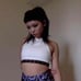 Dynasti Kuji Kiri White Halter Top