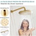 Shower System, Wall Mounted Shower Faucet Set for Bathroom, High Pressure 10 Ra