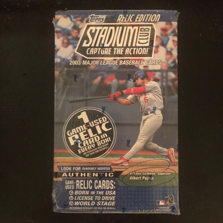 *SEALED 2003 Topps Stadium Club Box*