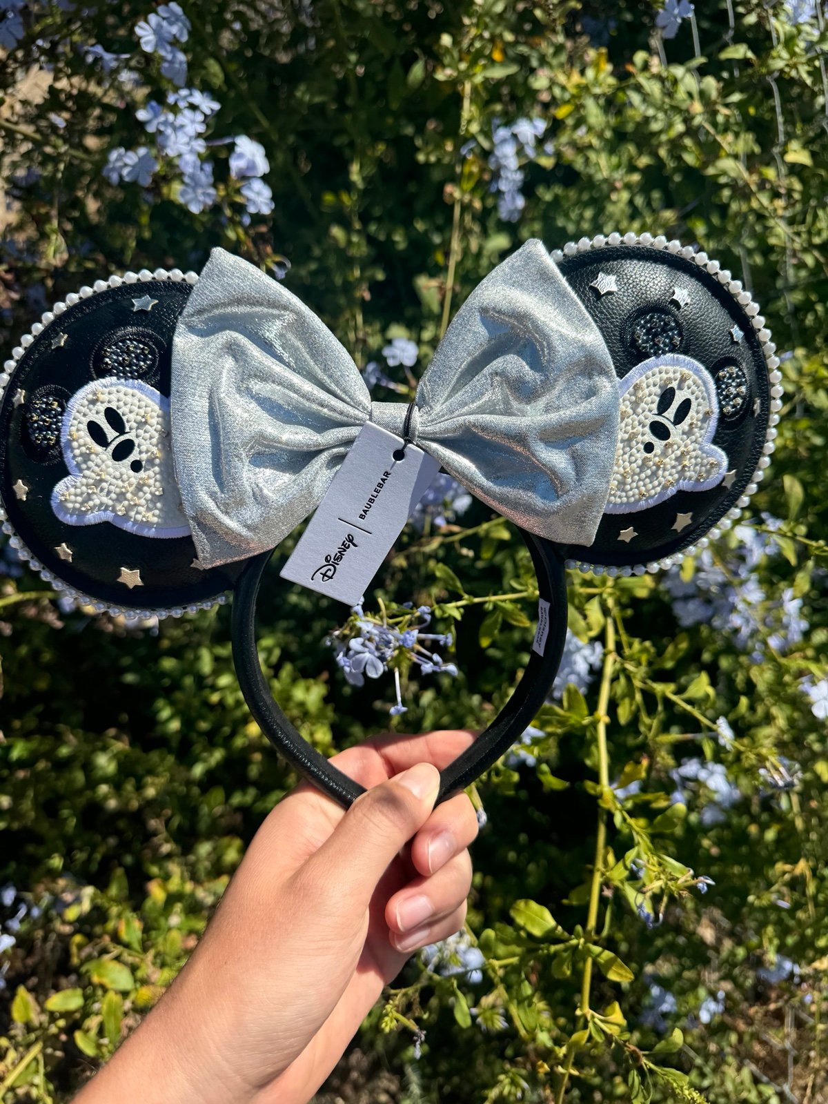 Baublebar Disney Minnie Mouse Halloween 2025 Ghost Ears Headband Black Rare
