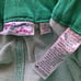 Dream Jeannes by Quacker Factory 2 Pack of Capri Pants Blue & Green Women Size L