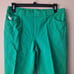 Dream Jeannes by Quacker Factory 2 Pack of Capri Pants Blue & Green Women Size L