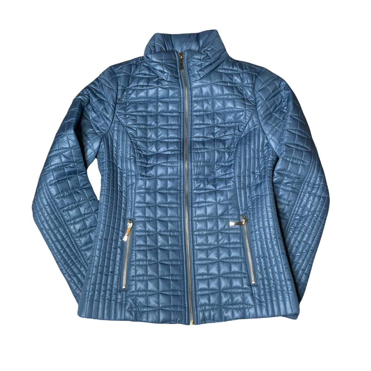 Kate Spade New York Women's Quilted Jacket XS COPEN BLUE