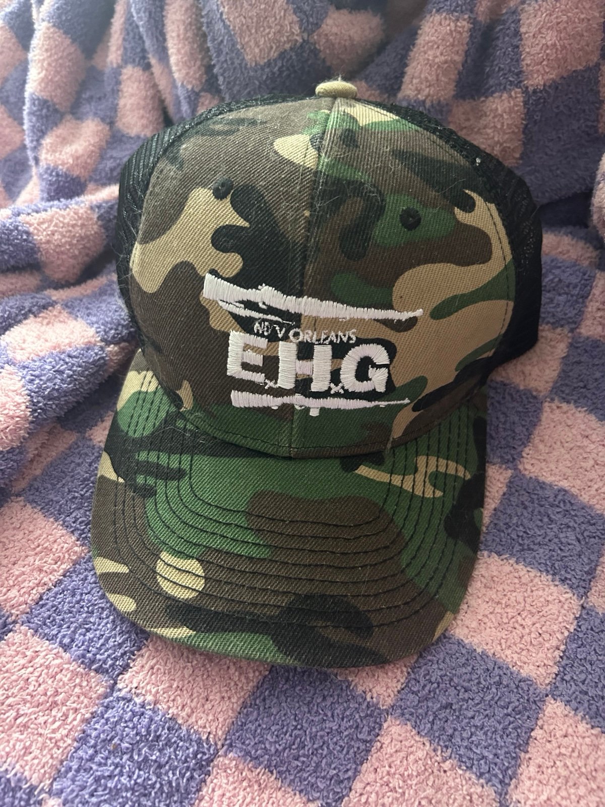 EYEHATEGOD Camoflauge Trucker Hat