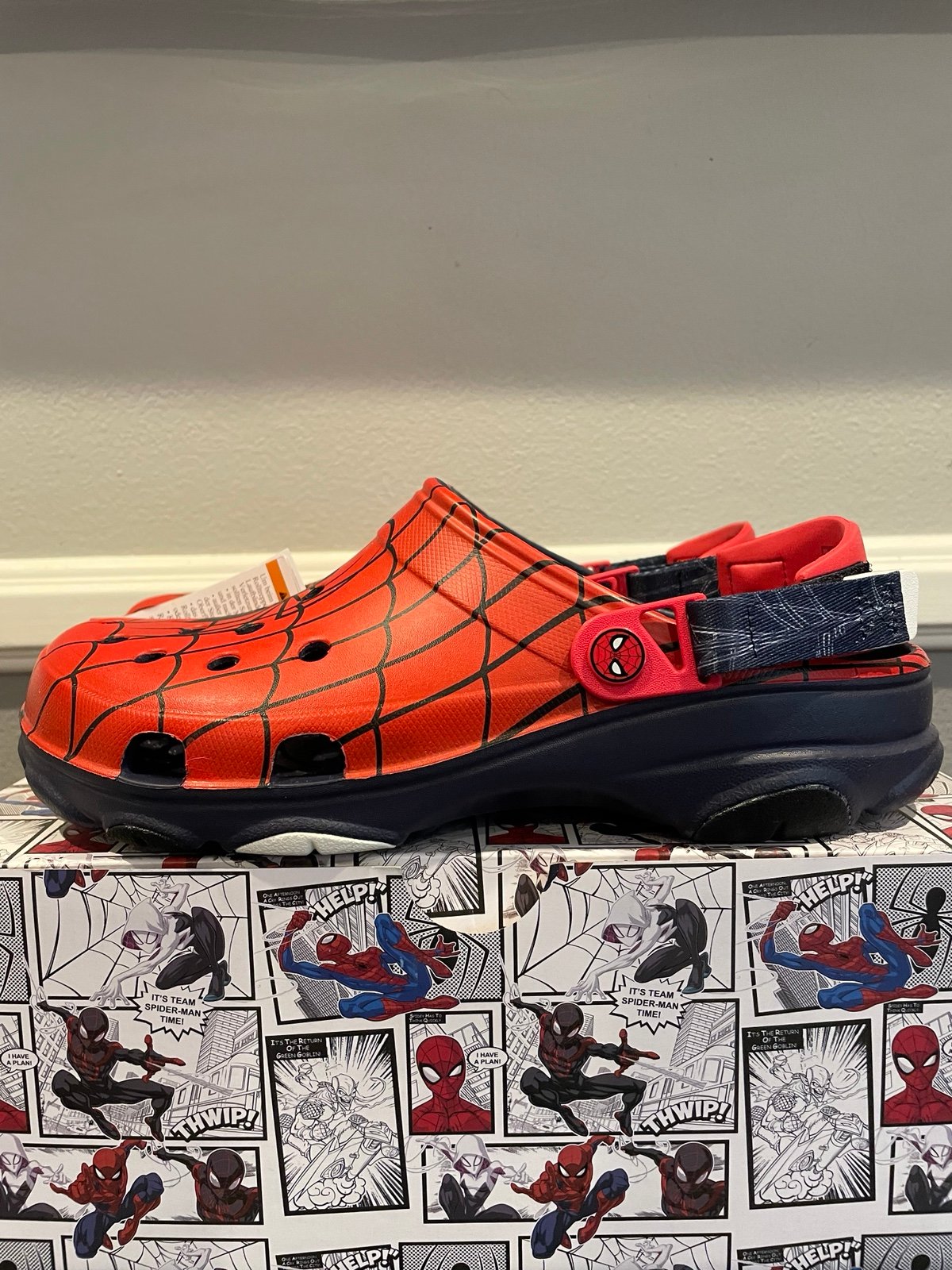 Marvel Spider-Man Crocs Size 12 Men’s