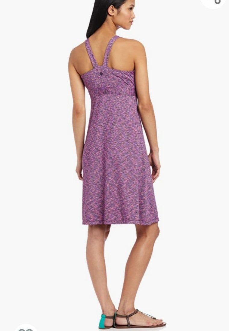 Prana Amaya Space-Dye Dark Eggplant Athletic Dress XS