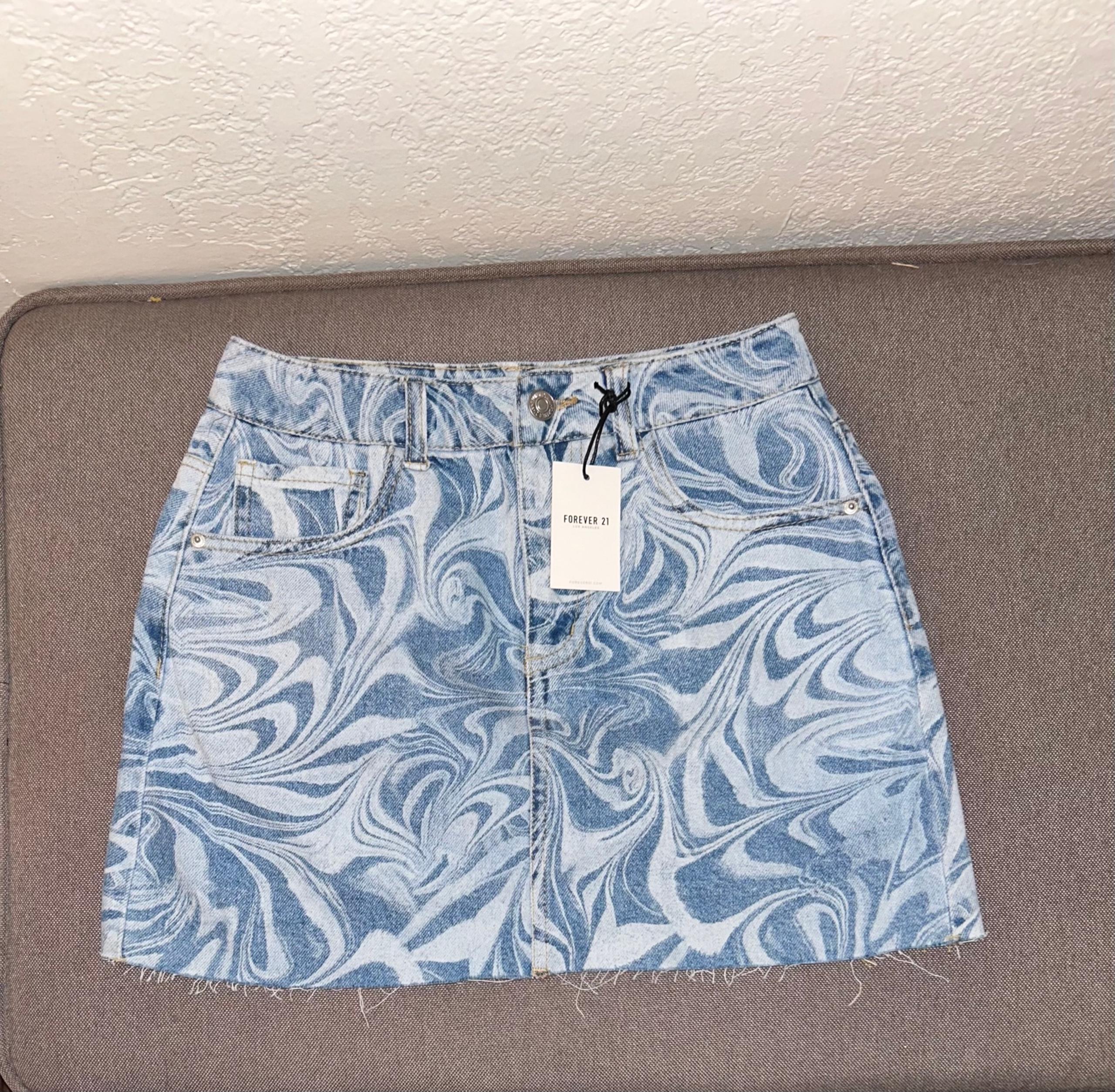 NWT Forever 21 XS Denim Mini Skirt