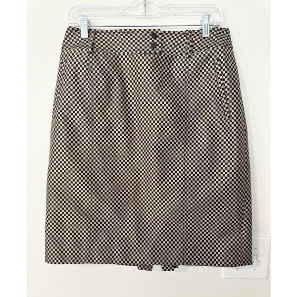 Carlisle Checkered Pencil Skirt 12
