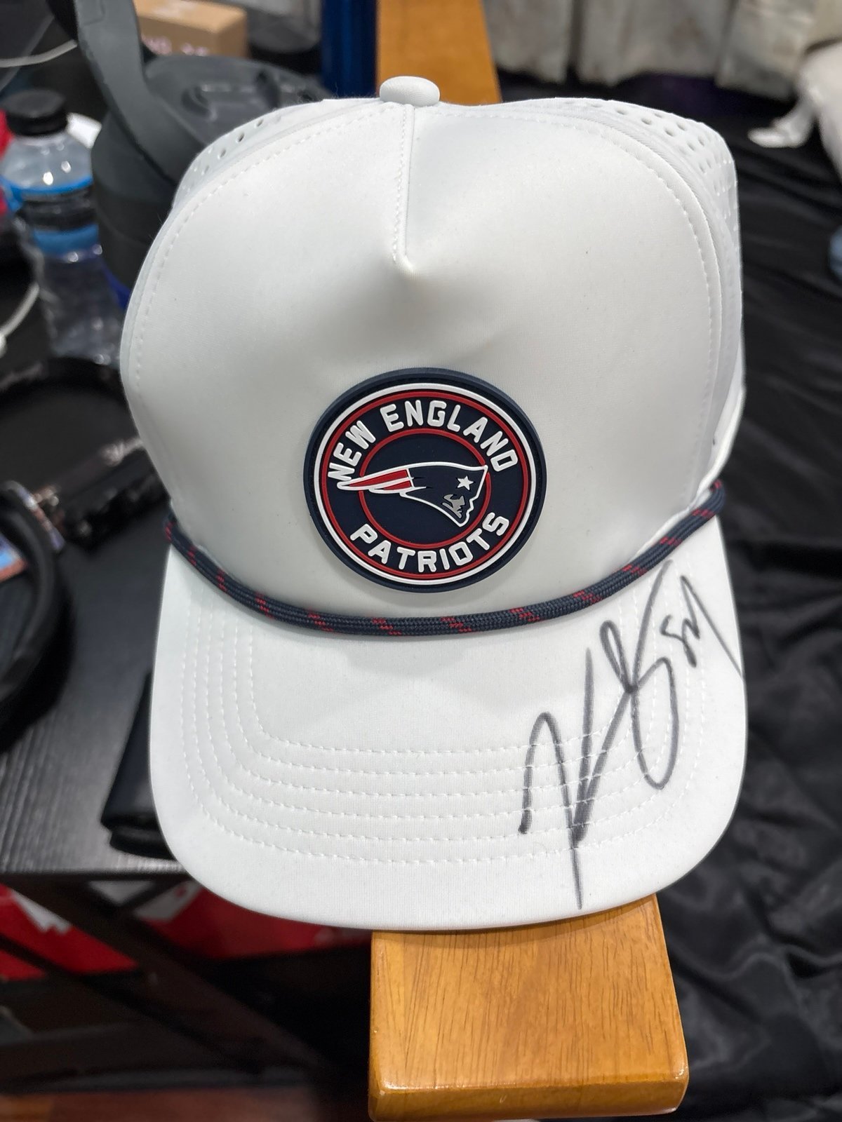 Kendrick Bourne signed hat, video for proof
