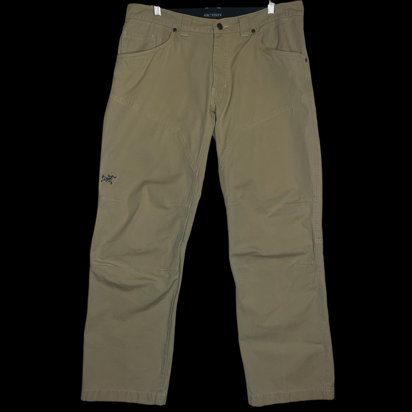 Arc'teryx Cronin Canvas Double Knee Tan Cotton Hiking Pants Mens 34x32 Tactical
