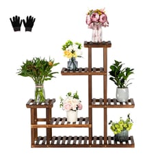 Artisasset wooden plant stand