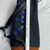 Vintage Pendleton Wool Navajo Blanket Sling Backpack Barrel Bag Leather Base USA
