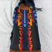Vintage Pendleton Wool Navajo Blanket Sling Backpack Barrel Bag Leather Base USA
