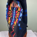 Vintage Pendleton Wool Navajo Blanket Sling Backpack Barrel Bag Leather Base USA