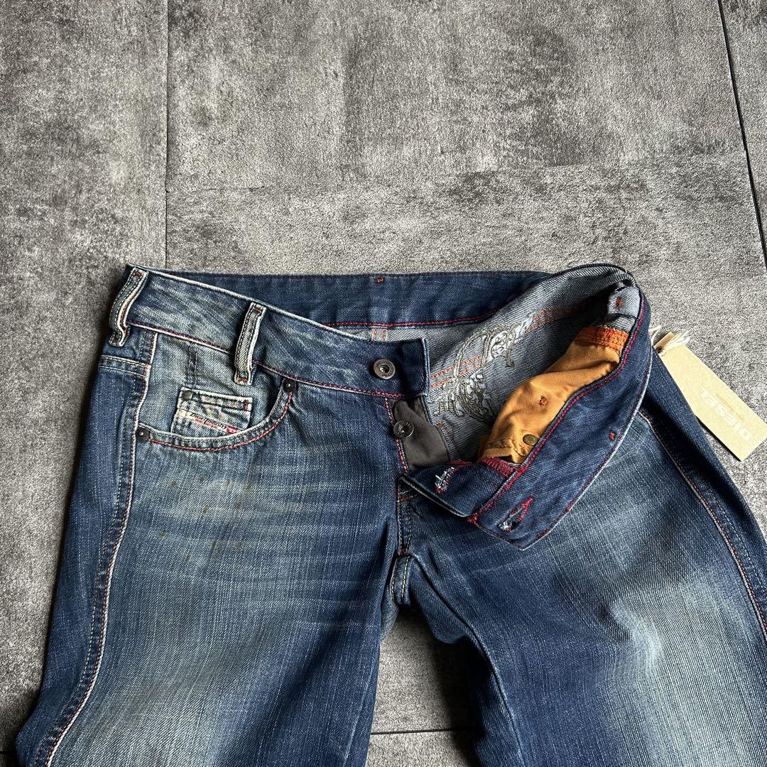 Archive Grunge Diesel Flare Denim Pants