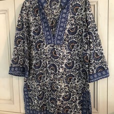 Tory Burch Print Beach Coverup Size M