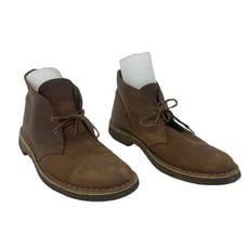 Dr. Scholls Ankle Lace Up Chukka Boots Men's Size 12 Brown Leather