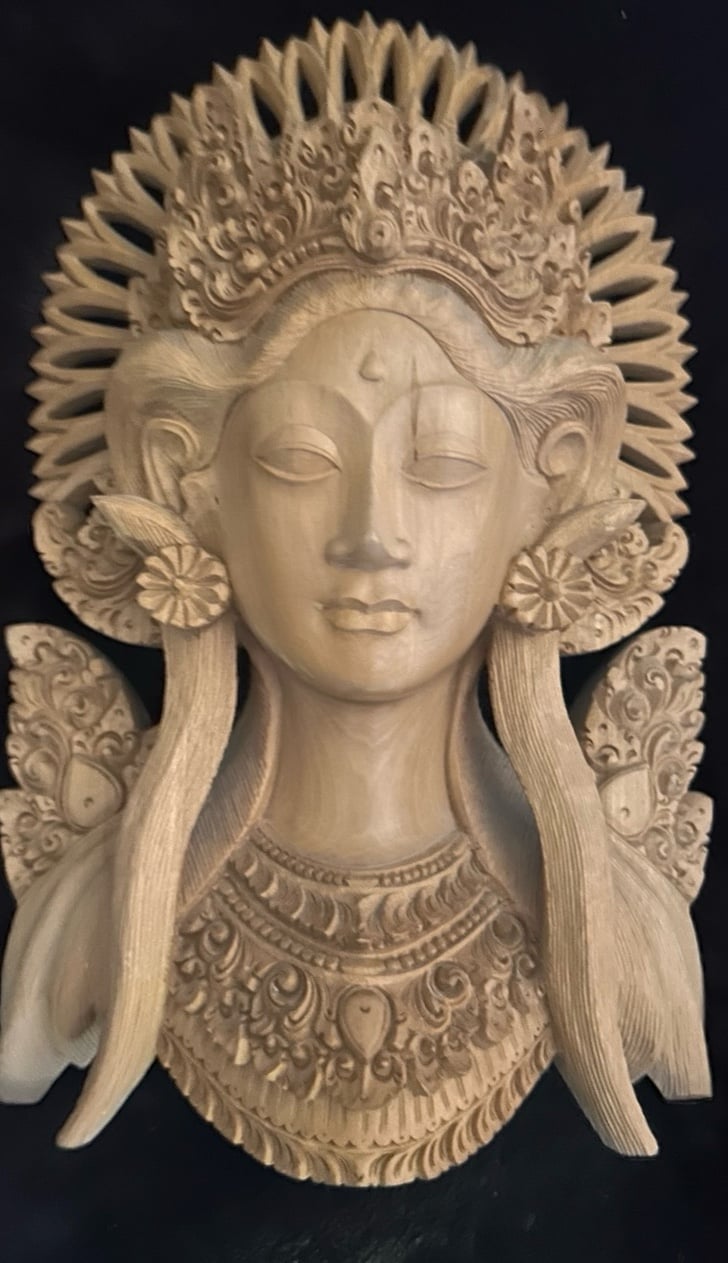 Unique Hand Carved Handmade Wooden Queen