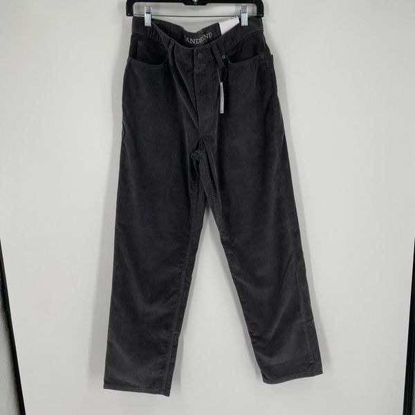 Lands’ End Men’s Gray Corduroy Pants 32x30