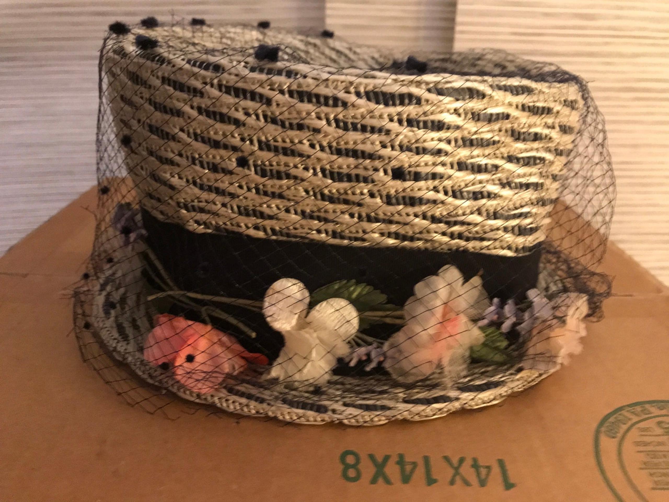 Vintage 1958 Hat, Made by Doris