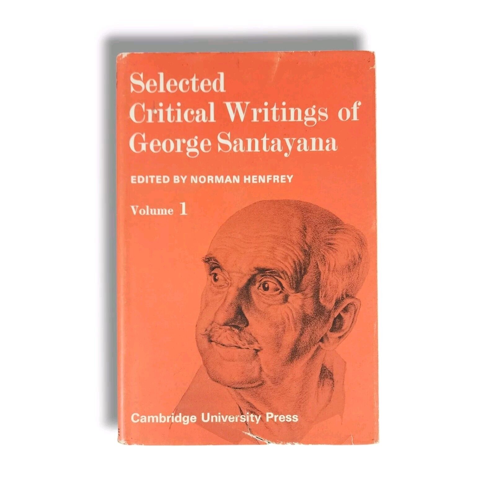 Selected Critical Writings of George Santayana Volume 1 Hardcover 1968 Vintage