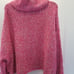 NWT Chelsea & Theodore Pink Multi-Color Cowl Neck High-Low Sweater. Size's L&XL.
