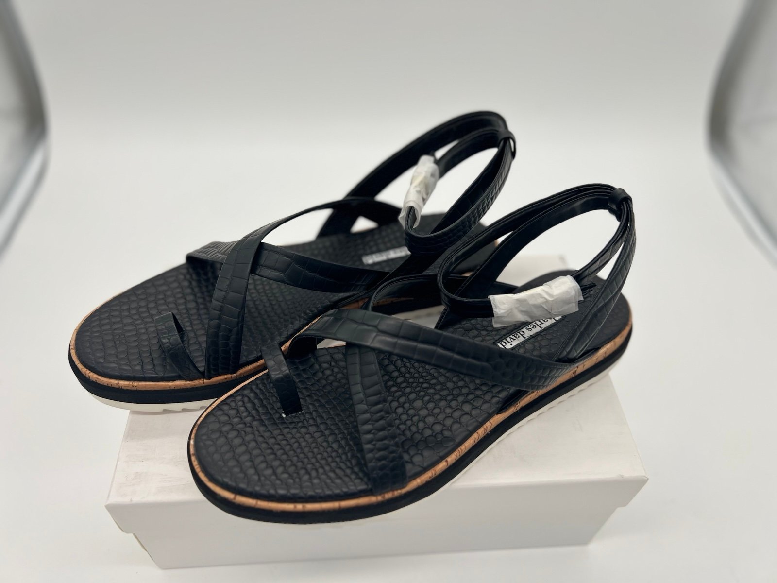 Charles David Chance Sandal Black Women's Size 11 M