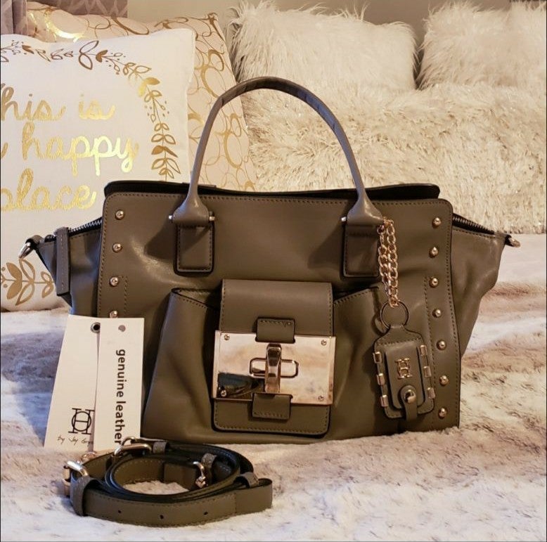 Olivia Harris Leather Satchel Bag