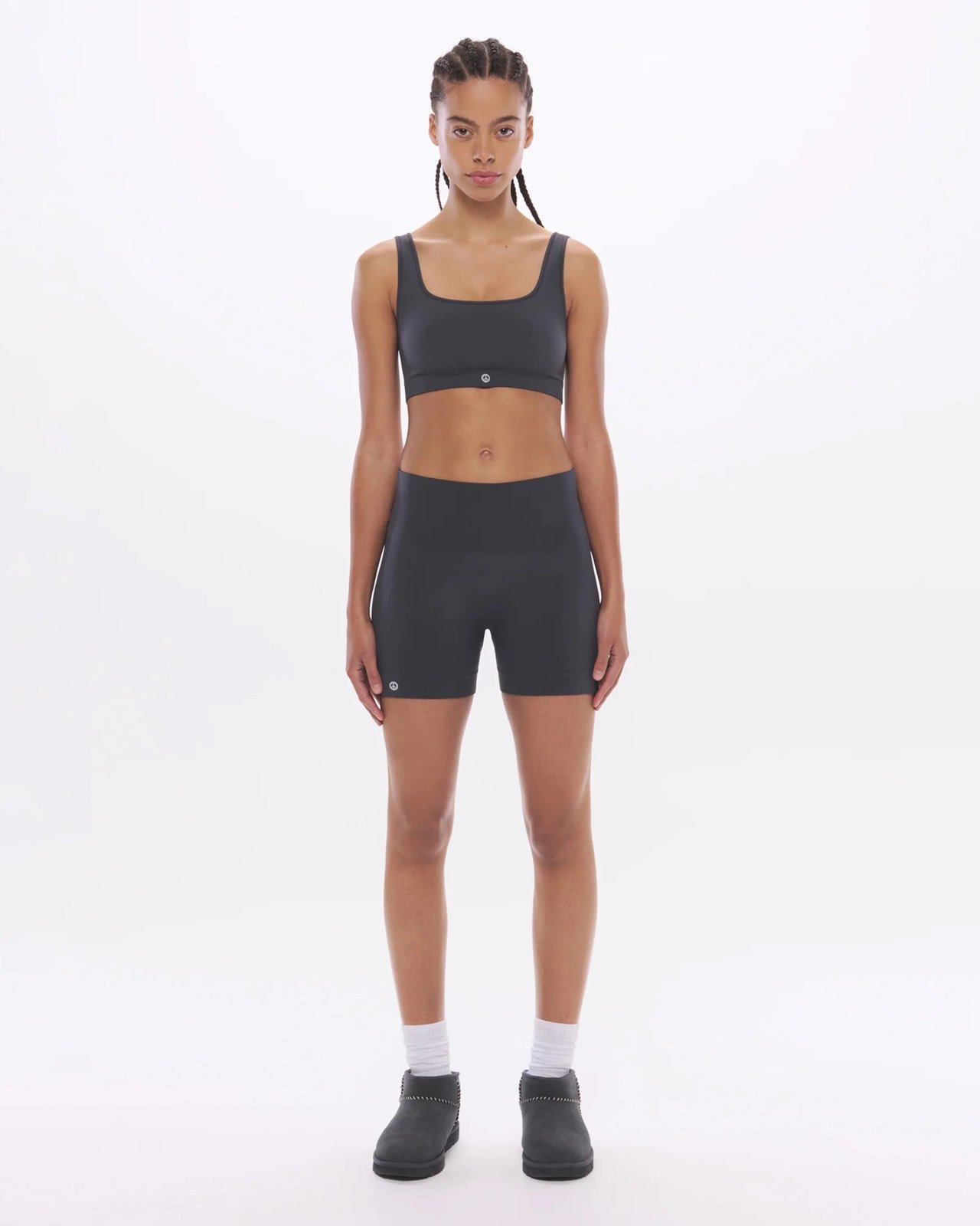 Madhappy Set Active Sculptflex Box Cut Bra & Biker Shorts, Size X-Small